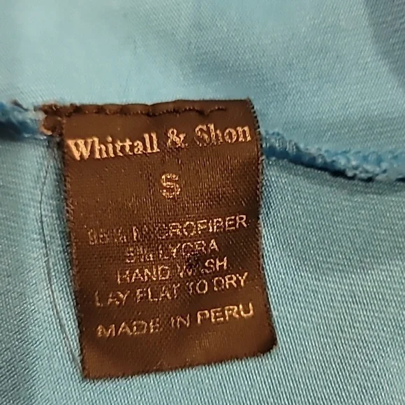 Whittall & Shon Microfiber Boxcut Swim Trunks Torquoise Small - Picture 7 of 7